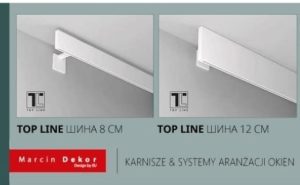 Карниз "Top Line" Белый глянец
